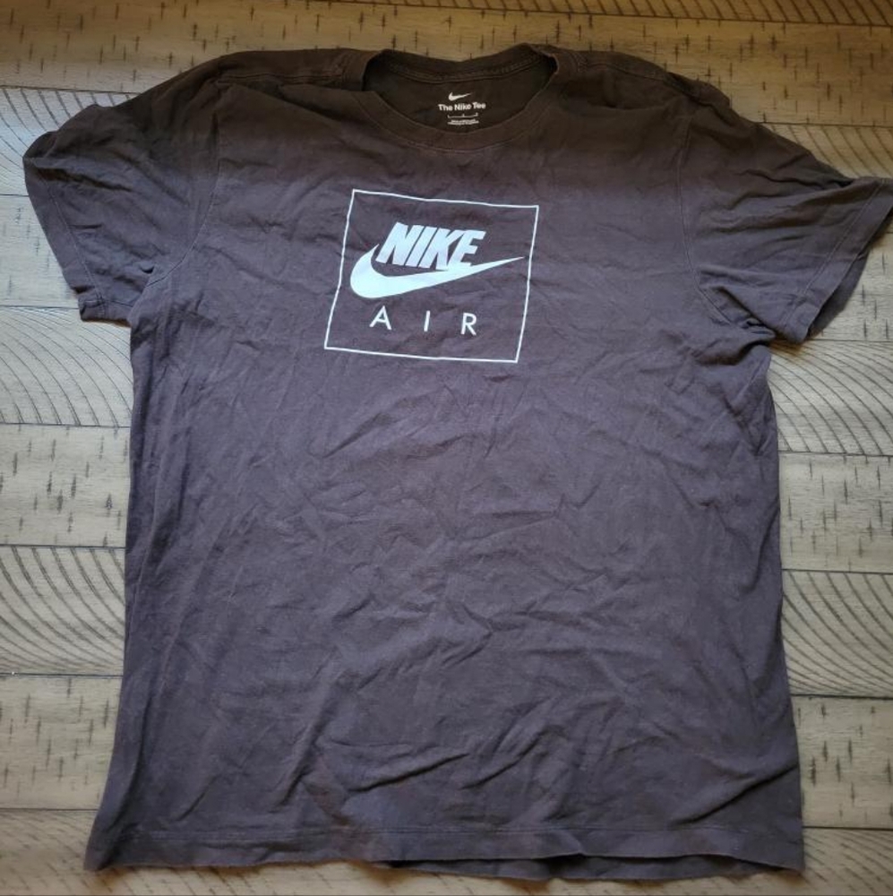 Nike L Air Box Logo Brown T-Shirt
